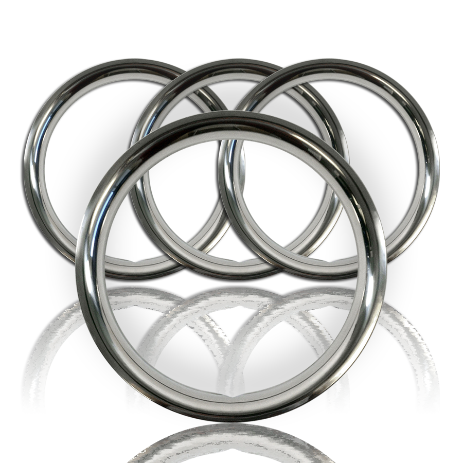 SETOF4 16" STAINLESS STEEL WHEEL TRIM RINGS BEAUTY RIMS GLAMOUR RING ...